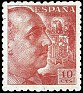 Spain 1940 Franco 10 CTS Marron Edifil 920. España 920. Uploaded by susofe